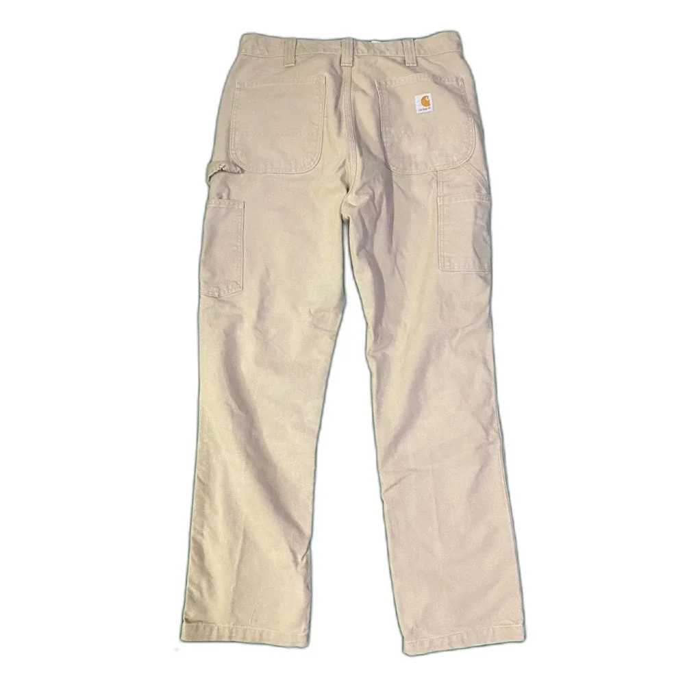 Carhartt Carpenter jeans pants relaxed fit tan size 33
